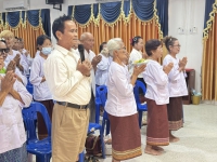วันที่ 25 เมษายน 25658 กิจกรรมโรงเรียนผู้สูงอายุ องค์การบริหารส่วนตำบลโพนงาม รุ่นที่ 5/2568 สัปดาห์ที่ 5 เล่นเกม ออกกำลังกายเสริมทักษะและการเคลื่อนไหวทางด้านร่างกาย